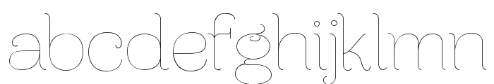 Ferrica-Light Font LOWERCASE