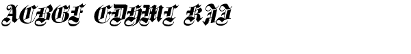 Fette Gotische Maiuskel Italic Font LOWERCASE