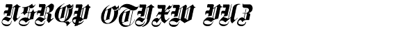 Fette Gotische Maiuskel Italic Font LOWERCASE