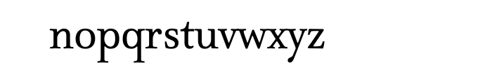 FF Atma Serif OT Book Font LOWERCASE