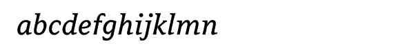FF Avance Offc Regular Italic Font LOWERCASE
