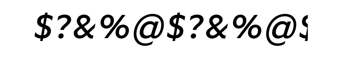 FF Basic Gothic OT Medium Italic Font OTHER CHARS