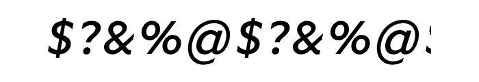 FF Basic Gothic Offc Pro Medium Italic Font OTHER CHARS
