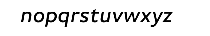FF Basic Gothic Offc Pro Medium Italic Font LOWERCASE