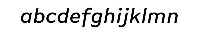 FF Basic Gothic Pro Medium Italic Font LOWERCASE