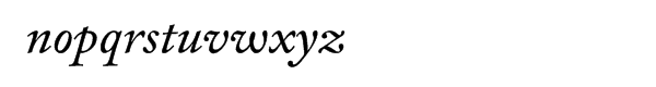 FF Clifford Nine Italic Font LOWERCASE