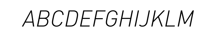 FF DIN Pro Light Italic Font - Font Is