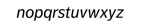 FF Dagny Offc Regular Italic Font LOWERCASE