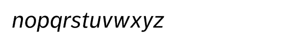 FF Dagny Pro Regular Italic Font LOWERCASE