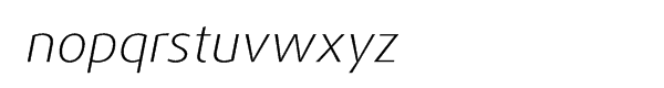 FF Dax Pro Wide Light Italic Font LOWERCASE