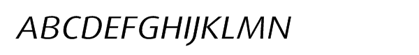 FF Dax Pro Wide Regular Italic Font UPPERCASE