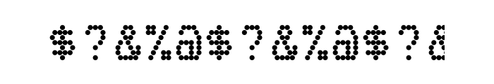 FF Dot Matrix One OT Regular Font OTHER CHARS