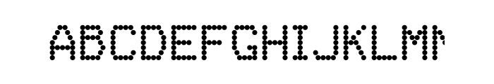 FF Dot Matrix One OT Regular Font UPPERCASE