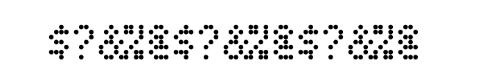 FF Dot Matrix Two OT Narrow Regular Font OTHER CHARS
