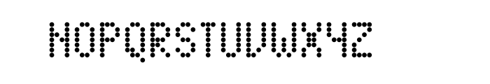 FF Dot Matrix Two OT Narrow Regular Font UPPERCASE