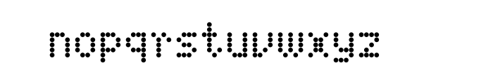FF Dot Matrix Two OT Narrow Regular Font LOWERCASE