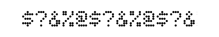 FF Dot Matrix Two OT Regular Font OTHER CHARS