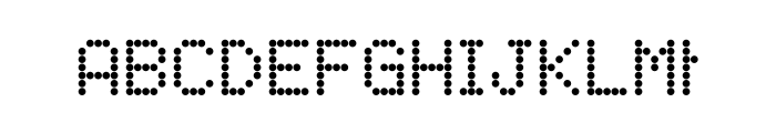 FF Dot Matrix Two OT Regular Font UPPERCASE