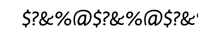FF Duper Offc Regular Italic Font OTHER CHARS