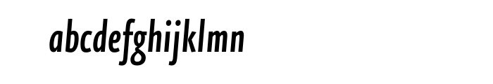 FF Eureka Sans OT Condensed Medium Italic Font LOWERCASE