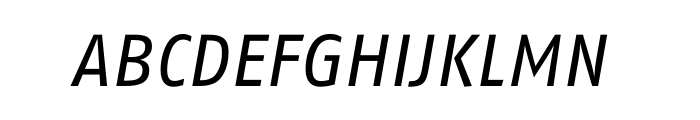FF Fago Pro Regular Italic Font UPPERCASE