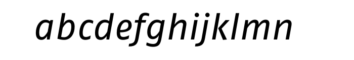 FF Fago Pro Regular Italic Font LOWERCASE