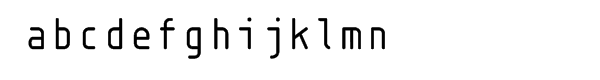 FF Isonorm Regular Mono Font LOWERCASE