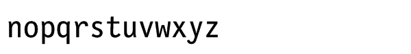 FF Letter Gothic Std Mono Regular Font LOWERCASE
