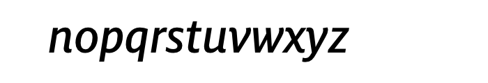 FF Milo Offc Medium Italic Font LOWERCASE