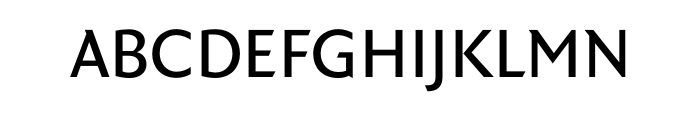 FF Quadraat Sans OT Regular Font UPPERCASE