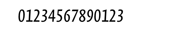 FF Quadraat Sans Offc Condensed Regular Italic Font OTHER CHARS