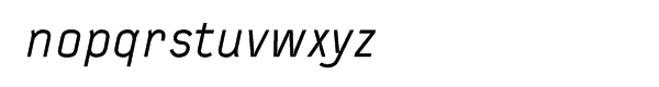 FF Typestar Italic Font LOWERCASE