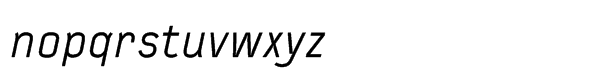 FF Typestar Std Regular Italic Font LOWERCASE