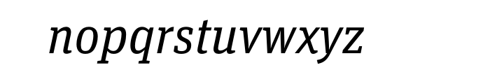 FF Unit Slab Pro Regular Italic Font LOWERCASE