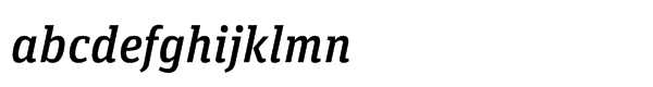 FF Unit Slab Std Medium Italic Font LOWERCASE