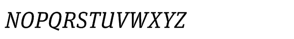 FF Unit Slab Std Regular Italic Font UPPERCASE