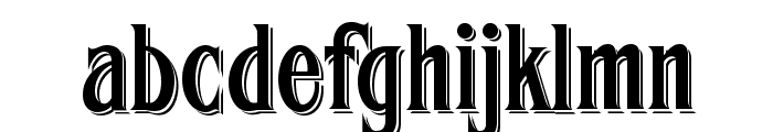 FHA Condensed French Shaded NC Font LOWERCASE