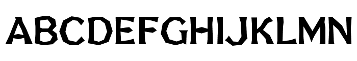 FHABrokenGothicNo1NC Font LOWERCASE