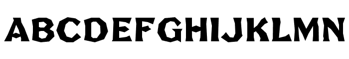 FHABrokenGothicNo2NC Font LOWERCASE