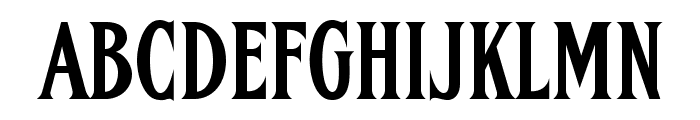 FHACondensedFrenchNC Font UPPERCASE