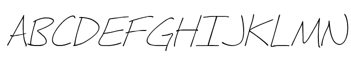 Fh_Hyperbole-LightItalic Font UPPERCASE