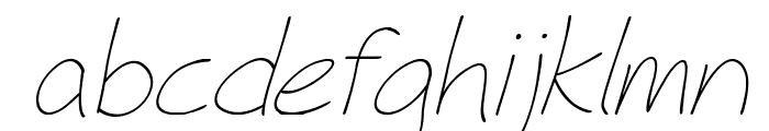 Fh_Hyperbole-LightItalic Font LOWERCASE