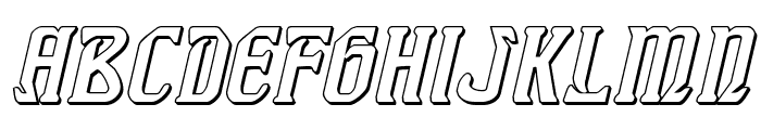 Fiddler's Cove 3D Italic Font LOWERCASE