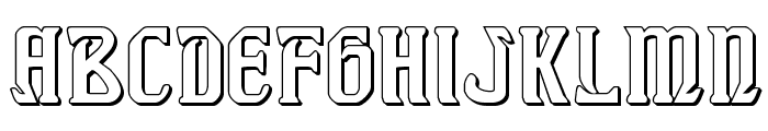 Fiddler's Cove 3D Regular Font LOWERCASE