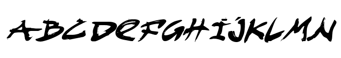 Fight Kid Italic Font UPPERCASE