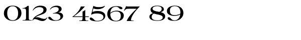 Filmotype Royal Expanded Font OTHER CHARS