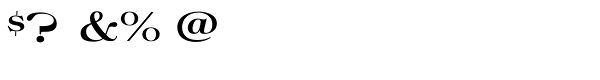 Filmotype Royal Expanded Font OTHER CHARS