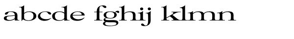 Filmotype Royal Expanded Font LOWERCASE