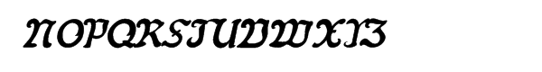 Fin Fraktur Italic Font UPPERCASE