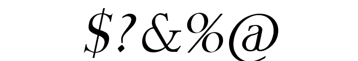 Fine Sans Italic Font OTHER CHARS